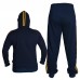 ARD CHAMPS™ Fleece Tracksuit Hoodie Trouser MMA Gym Boxing Running Jogging Suit (Navy Blue)